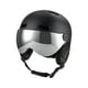 thumbnail image 5 of Casco de snowboard con gafas de esquí, circunferencia de la cabeza ajustable, casco de nieve Negro, 5 of 9