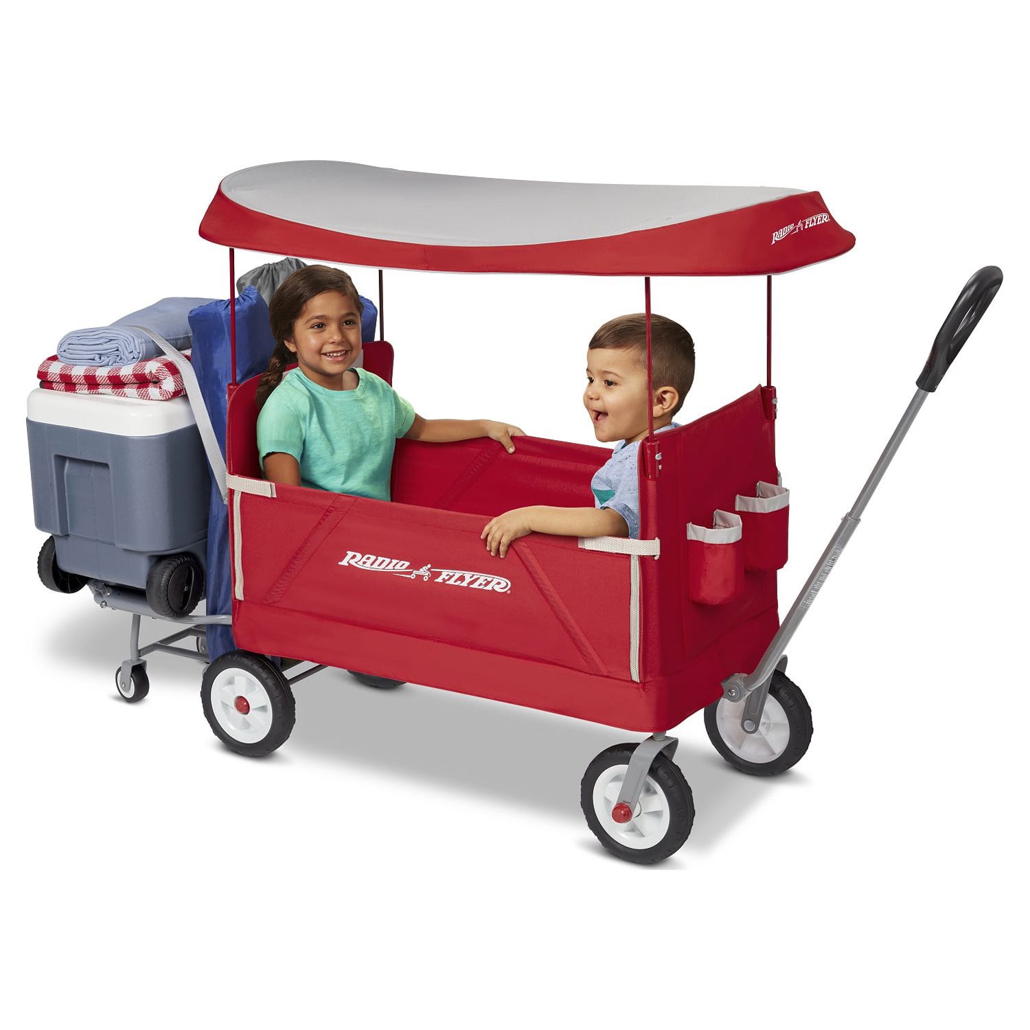 Radio Flyer, 3-in-1 Tailgater Wagon with Canopy, Folding Wagon, Red - image 2 of 20