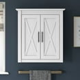 thumbnail image 2 of Bush Furniture Key West Bathroom Wall Cabinet with Doors in White Ash, 2 of 7