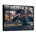 thumbnail image 2 of Designart "Training Together" Aerobic & Bodybuilding Floater Framed Wall Decor, 2 of 5