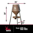 thumbnail image 4 of Boss Buck 200 lb Gravity Fed Tripod Corn & Protein Pellet Feeder (2 Pack), 4 of 8