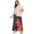 thumbnail image 4 of Oussum Blanc Cassé Tribal Grande Taille Polyester Longues Robes Caftans pour Femmes, 4 of 7