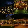 thumbnail image 4 of Toodour Solar String Lights Outdoor, 35.6ft 60 LED Waterproof Solar Powered Globe Patio Lights with 8 Modes for Garden Home Gazebo Yard Decorations (Warm White), 4 of 11