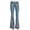 Light Blue, variant on Charmgo Womens Flare Jeans Button Bell Embroidery High Waist Jeans Destoryed Pants Bottom Denim Flare Pants Flower Embroidered Straight Leg High Waisted Baggy Jeans Bell Bottom Jeans for Women Blue L