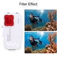 thumbnail image 3 of PULUZ PU9114W 40M/130ft Waterproof Phone Case Diving Case Smartphone Underwater Protective Case with Red Filter, 3 of 8