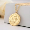 thumbnail image 2 of Saint Christopher Medal Pendant Necklace Catholic Protection Jewelry Gift, 2 of 6