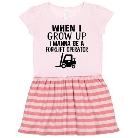 

Inktastic Future Forklift Operator Gift Toddler Girl Dress
