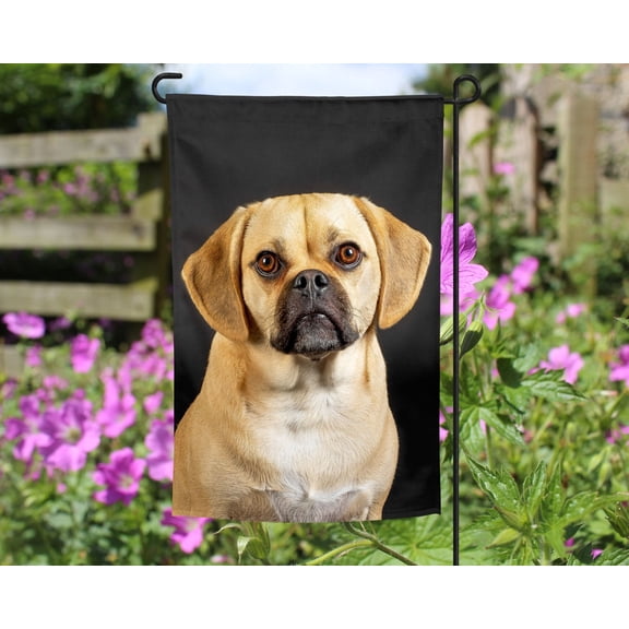 Puggle Garden Flag