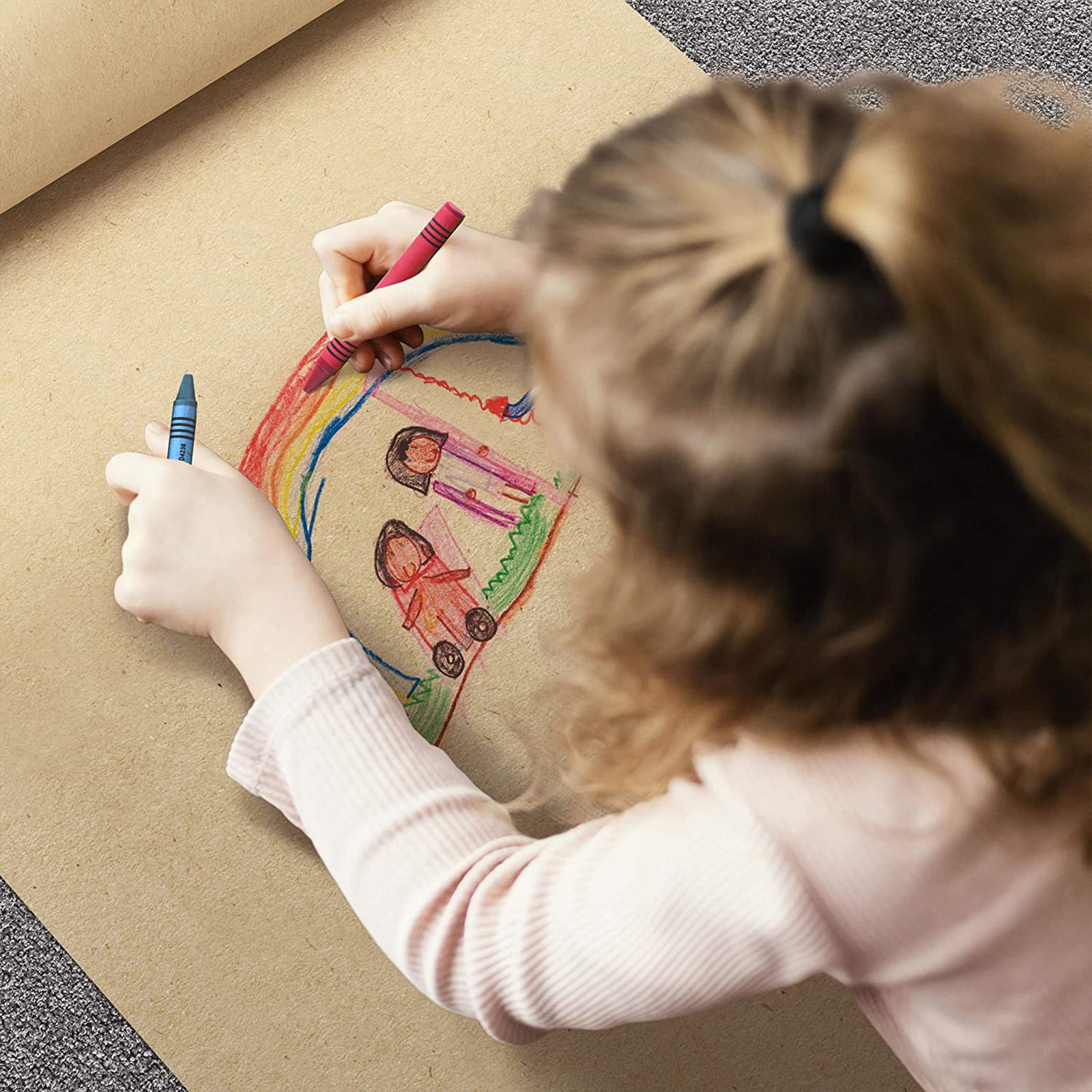 Kraft Wrapping Paper -11.8” x 98.5' Natural Kraft Wrapping Paper for Packing Recyclable Craft Construction and Packing Paper for Gift Wrapping, Packing Paper for Moving,Shipping, Floor Covering
