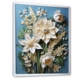 thumbnail image 2 of Designart "Dreamy Minimalist Snowdrops" Snowdrops Floater Framed Wall Art Prints, 2 of 5