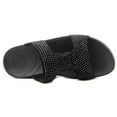thumbnail image 4 of Fitflop Womens Rokkit Slide Open Toe Sandal Shoes, Black Diamond, US 8, 4 of 5