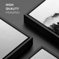 thumbnail image 4 of IDEA4WALL Framed Canvas Wall Art Foggy Forest on Mountain Top Landscape Wilderness Photography Abstract Modern Aerial Relax/Calm Black and White for Living Room, Bedroom, Office, 4 of 5