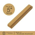 thumbnail image 4 of A&S Mezuzot Aluminum Mezuzah Case in Adi Sidler Track Design Door Mezuzah for Parchment Scroll Home Blessing Decor (Gold, 6 Inches), 4 of 6