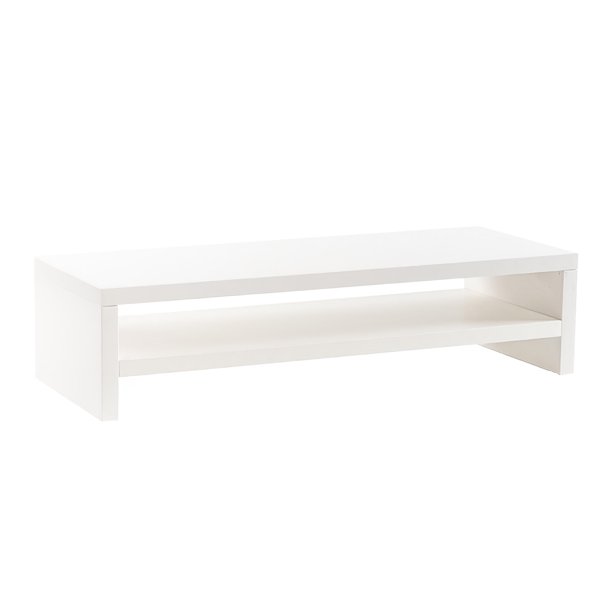 Soporte De Computadora De Madera De Doble Capa Monitor Multipropósito Organizador Sólido Para El Hogar Oficina Escuela Almacenamiento De Escritorio Minnieouse EL014400-01