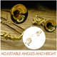 thumbnail image 3 of unbranded Clip Para Partituras De Dorado Ligero Con Compatibilidad Para Instrumentos De, 3 of 8
