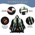 thumbnail image 3 of RMDQTR Adorable Ear-Print Backpack with Reflective Strip and Anti-Lost Leash Adjustable Shoulder Straps Mini Travel Backpack Lucky Four-leaf Stripes, 3 of 7