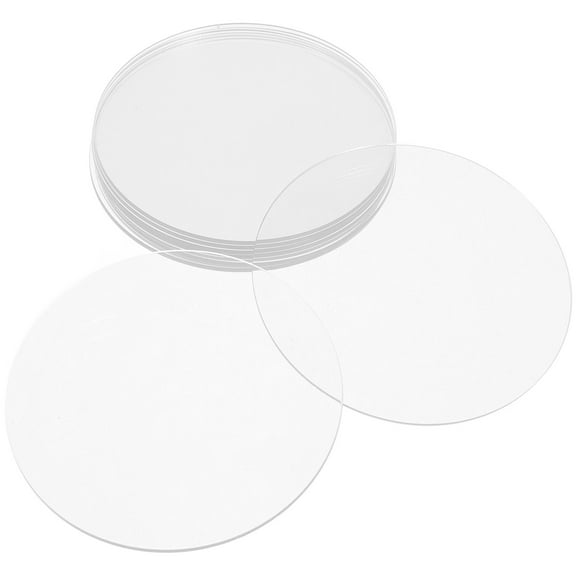 Hytrove Clear Acrylic Panels Transparent Plastic Discs 10Pcs 3.9In For Picture Frames