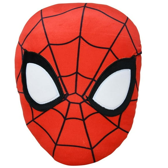 Spiderman Head Shaped Squishy Cloud Plush 11x13"