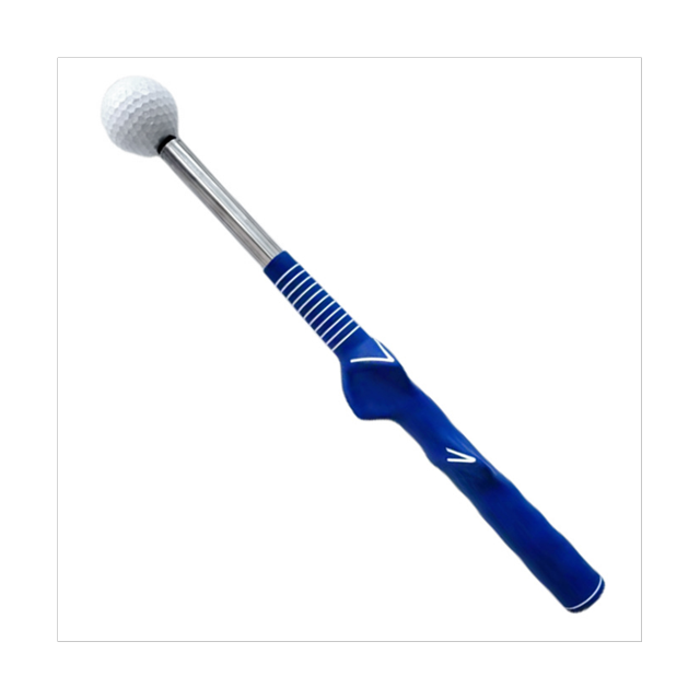 Golf Swing Practice Stick Telescopic Swing Trainer Aid Tool Golf Posture Corrector Exercise Supplies Navy Blue