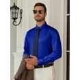 thumbnail image 7 of sogami Men's Stretch Long Sleeve Dress Shirt Wrinkle Free Formal Shirt, 7 of 7