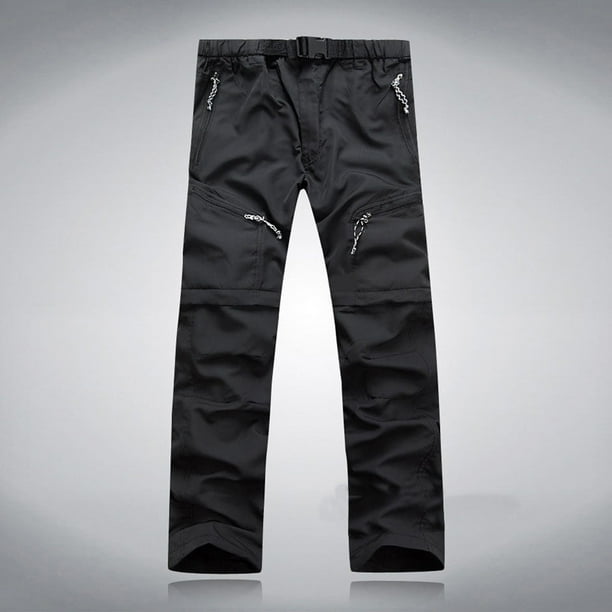 Pantalones de trabajo Augper para hombre, ligeros, convertibles, de secado rápido, para senderismo, pesca y exteriores, con cremallera desmontable