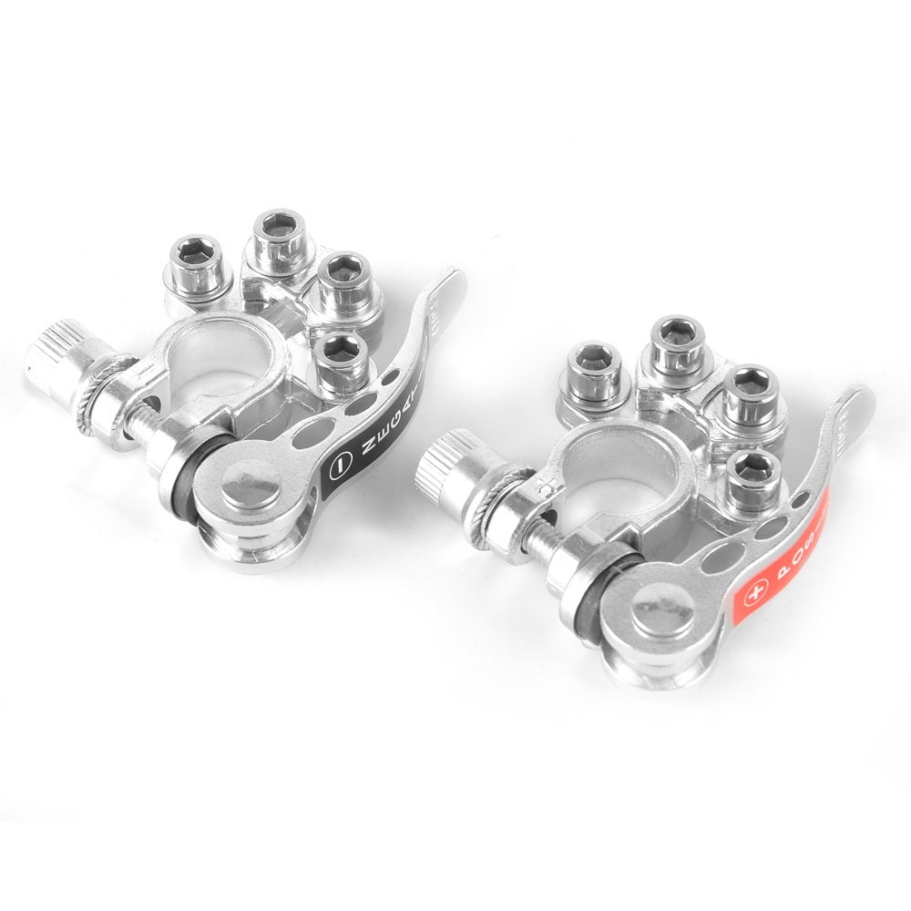 2 Pinces De Batterie Rapide Pour Voiture/boat - Dégagement Rapide, Câbles Inclus, Bornes 19mm/17mm - 5