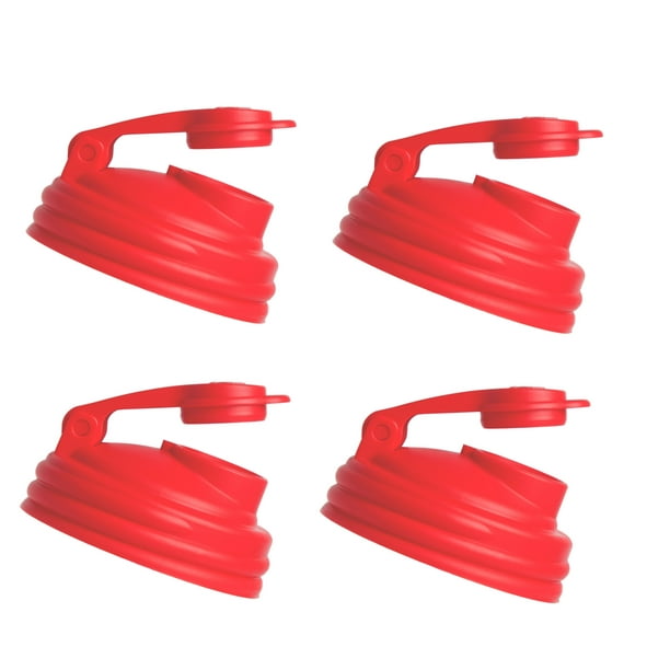 Recap Mason Jars Pour, Regular Mouth, Canning Jar Lids, Red 4 Pack