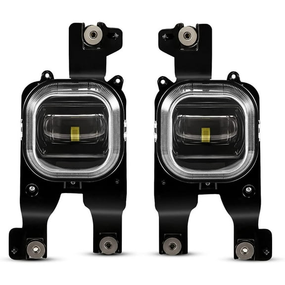 Fieryred LED Fog Light, Compatible with F250, F350, and F450, Black