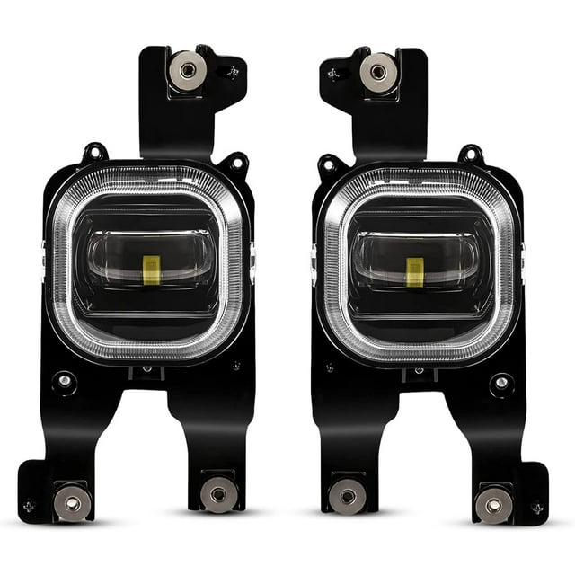 Fieryred Feux de Brouillard LED, Compatible avec F250, F350 et F450, Noir