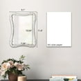 thumbnail image 4 of Sintosin 12x9 Inch Rustic Wooden Wall Mirror, White Rectangle Frame Decorative Mirror for Bathroom, Living Room, Bedroom, 4 of 10