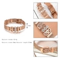 thumbnail image 5 of Pulsera de acero inoxidable simple de moda Brazalete de mujer Colgante en forma de corazón Decoración (D), 5 of 5