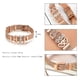 thumbnail image 5 of Pulsera de acero inoxidable simple de moda Brazalete de mujer Colgante en forma de corazón Decoración (F), 5 of 5