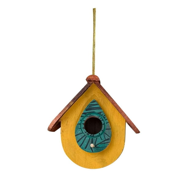 Zhourta Wooden Bird Feeder Outdoor Hanging for Garden Yard Squirrel Proof Easy to Clean Natural Cedar Wildlife Feeding Station