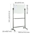 BENTISM 36 x 24" Rolling Whiteboard Doublesided Mobile