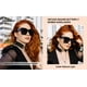 thumbnail image 5 of Gafas de sol FEISEDY Vintage Butterfly Square B2486 para mujer, 5 of 7