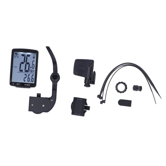 Compteur de Vitesse de Vélo, Ordinateur de Cycle 2.8in LCD Affichage avec LED Rétroéclairé pour Guidon