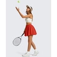 thumbnail image 7 of G4Free Chillwhisp Bubble Tennis Skirts for Women - 14" Mini Athletic Ruffled Hem Casual Skorts Inner Shorts with 4 Pockets, 7 of 7