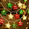 thumbnail image 2 of Cadena de luces de estrella de galvanoplastia navideña, cadena de luces de ambiente colgante para árbol de Navidad, decoración interior, bola de Navidad, 2 of 6