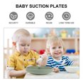 thumbnail image 2 of OULII Baby Plate with Suction Divided Design 1 Set Green, 2 of 7