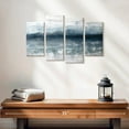 thumbnail image 2 of Elephant Stock Horizon Abstract Wall Art - Horizontal Multi Panel Canvas - Living Room Wall Decor - Abstract Multi Panel - Blue And Gray Decor By Stephane Fontaine - 24" x 14", 2 of 4