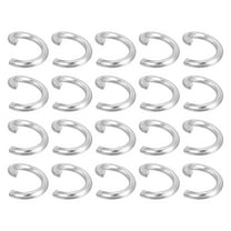 Uxcell 300Pcs Open Jump Rings, 6mm 316 Stainless Steel O Rings, Split Rings Circle Clasp Connecting Rings, Silver