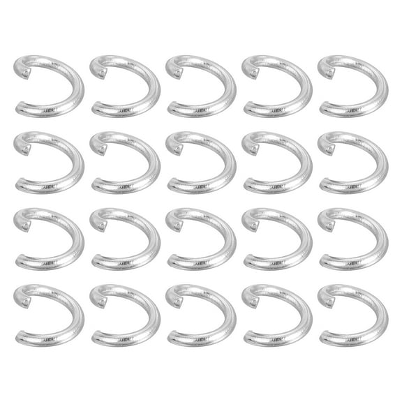 Uxcell 300Pcs Open Jump Rings, 6mm 316 Stainless Steel O Rings, Split Rings Circle Clasp Connecting Rings, Silver