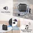 thumbnail image 2 of Portable Voice Amplifier Megaphone Mini Audio Speaker With Microphone Recharable Ultralight Loudspeaker For Teachers, 2 of 6