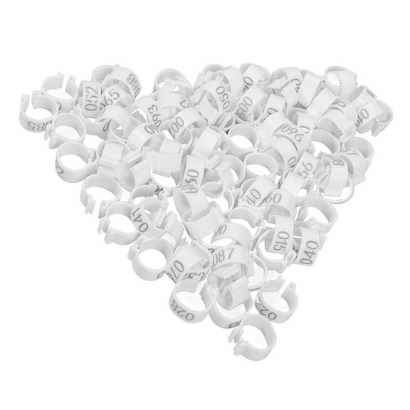 FRCOLOR  100 Pcs Poultry Identification Leg Strap Chicken Rings Numbered