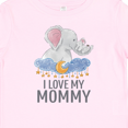 thumbnail image 4 of Inktastic I Love My Mommy Cute Elephants in Night Sky Boys or Girls Baby T-Shirt, 4 of 5