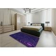 thumbnail image 4 of Ahgly Company Indoor Square Patterned Purple Amethyst Purple Area Rugs, 8' Square, 4 of 6
