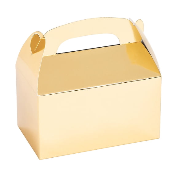Gold Foil Favor Box - Party Supplies - 12 Pieces