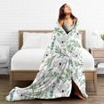 thumbnail image 5 of LAICAIW Koala and Eucalyptus Pattern Ultra-Soft Lightweight Blanket Flannel Throw Blanket80 X60, 5 of 5