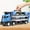 Blue, variant on QIPOPIQ Clearance Car Model Toys Catapult Rail Deformation Folding Car Storage Container Car Sound And Light Birthday Gift Pullback Car Children's Alloy Car Playset