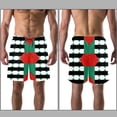 thumbnail image 3 of luoweisi Men's Beach Shorts Quick Dry Swim Trunks with Mesh Lining Geometry XL, 3 of 5